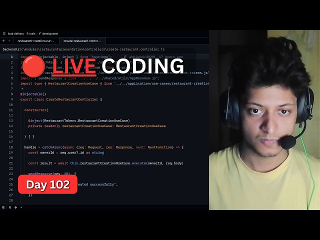 🔴 Day 102 of Learning Advance Backend And System Design (Live Coding)