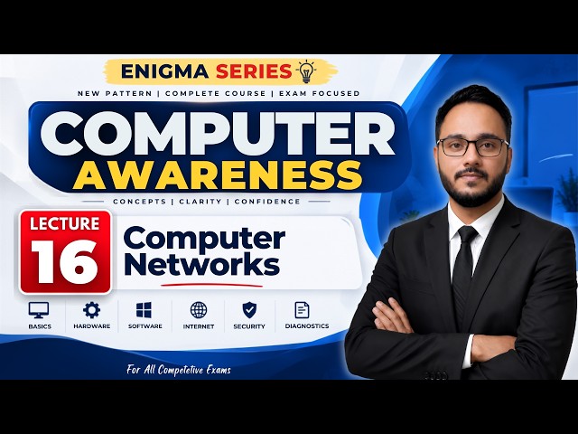 Lec 16 | Computer Networks | New Pattern Computer Awareness | Tawqeer Sir