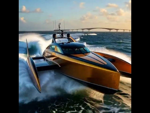 Trimaran speeding