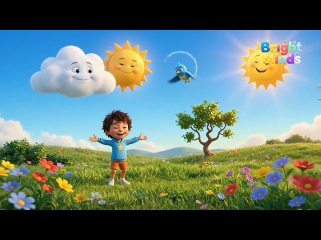 Can See… 👀☀️☁️ | Learn Sky Words in English | English for Kids