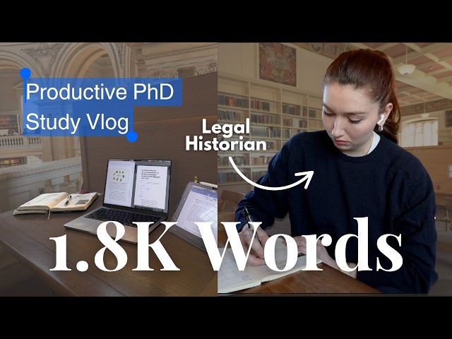 productive 48 hr study vlog 📚✨ writing like my phd depends on it