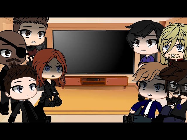 The avengers react to spider-man brand new day #gacha #spider-man