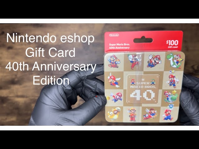 Nintendo eShop $100 Gift Card 40th Anniversary Case - UNBOXING!! 