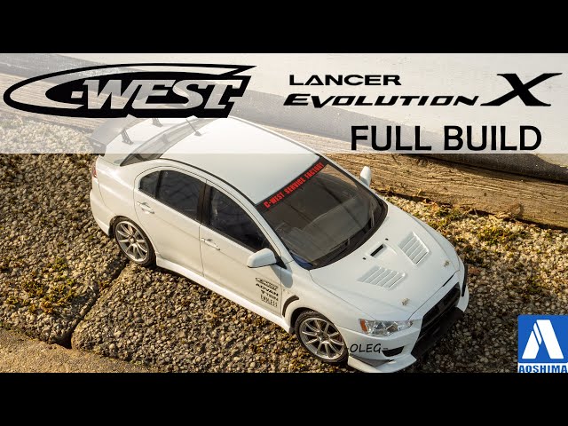 1/24 Mitsubishi C-West Lancer Evolution X. Full build. Aoshima 058978