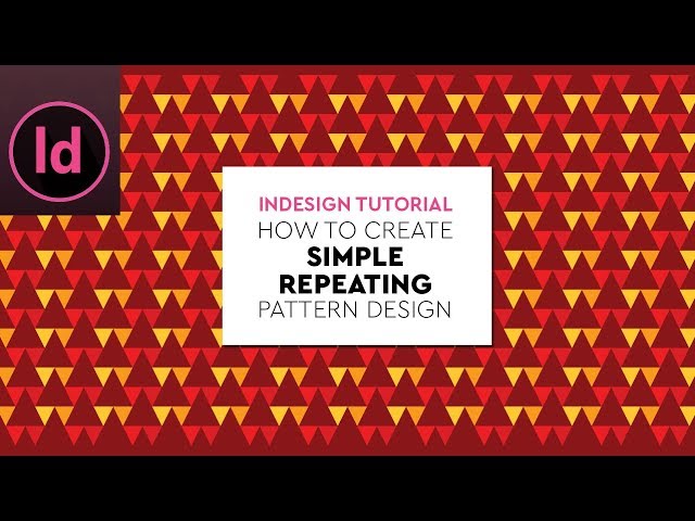 How to Create Simple Repeating Pattern in Adobe InDesign