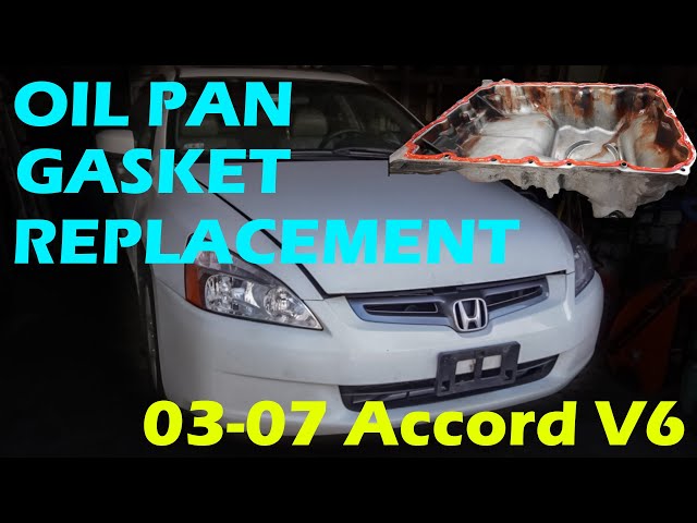 Oil Pan Gasket Replacement Honda Accord V6