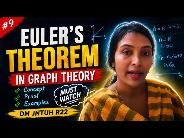 Euler’s Theorem in Graph Theory | DM JNTUH R22 | Very Important Previous Year Question | In Telugu