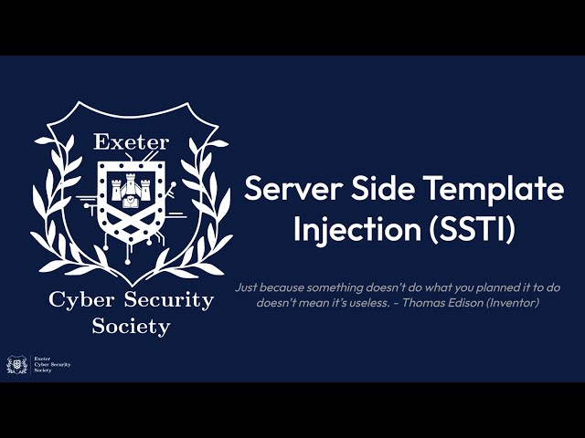 Server Side template Injection (SSTI)
