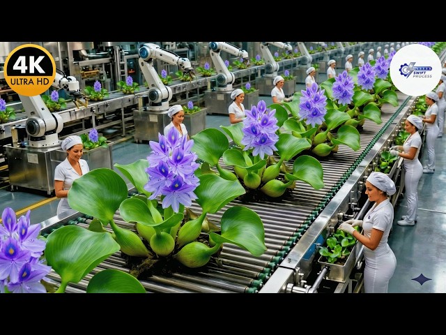Inside a Modern Water Hyacinth Factory: Plant to Premium Decor (Full Process)