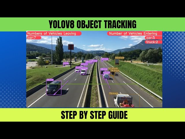 Real-Time Object Tracking using YOLOv8 and DeepSORT | Vehicles Counting (Vehicles Entering& Leaving)
