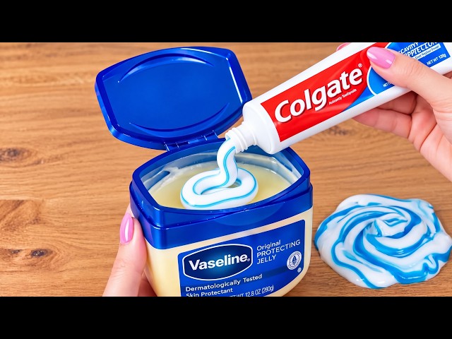 Just mix toothpaste with Vaseline and you'll be amazed! Millions of people don't know this! 😱