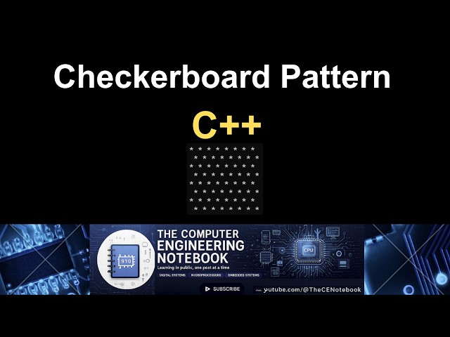 Checkerboard Pattern in C++ | Nested Loops Explained