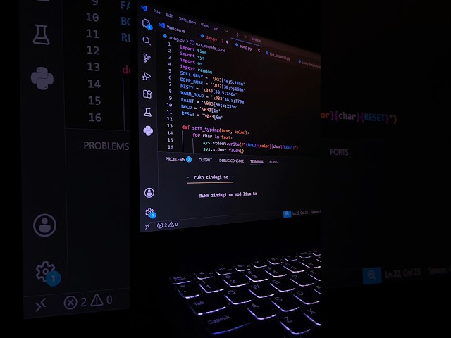 #dildediyahai python lyrics printing tutorial #python #coding #lyrics #shorts #trending #fyp #viral