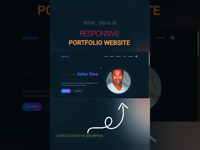 Make a Portfolio Website using AI | HTML CSS JavaScript  #portfoliowebsite