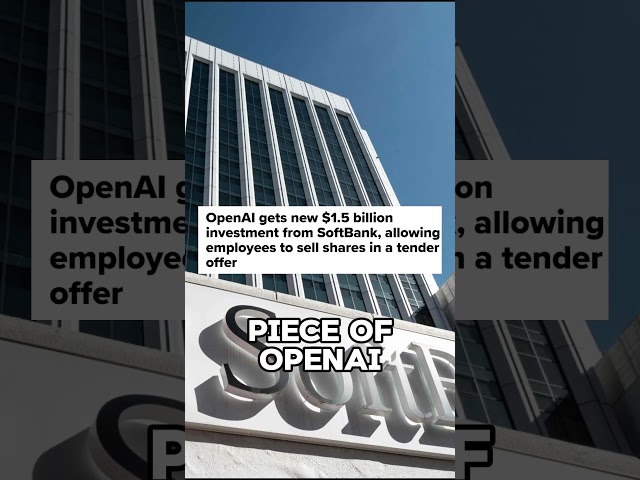 The $1.5 Billion OpenAI Investment 🚀 #openai #softbank #investment