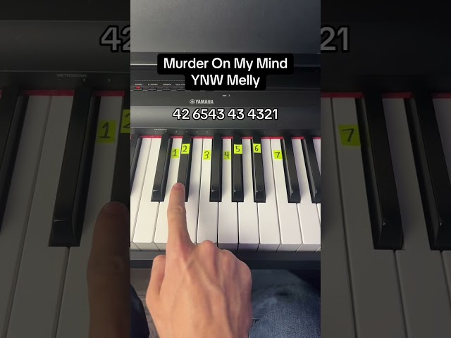 Murder On My Mind Easy Piano Tutorial #easy #piano #tutorial
