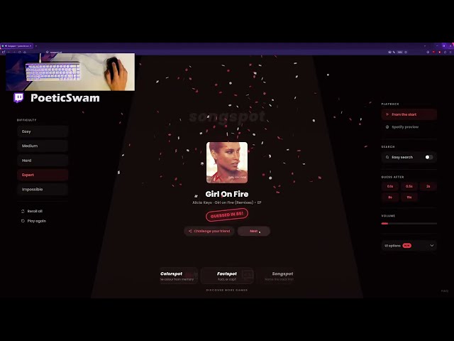 Copyright Speedrun with Songspot