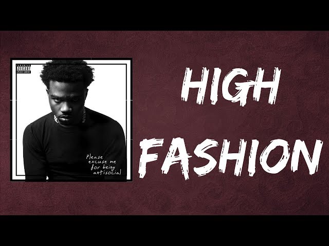 Roddy Ricch - High Fashion feat Mustard (Lyrics)