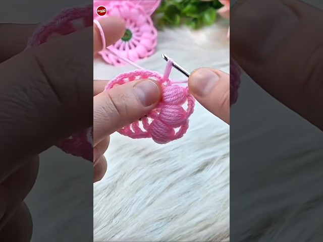 How to Crochet a Cute Flower Motif | Easy Tutorial