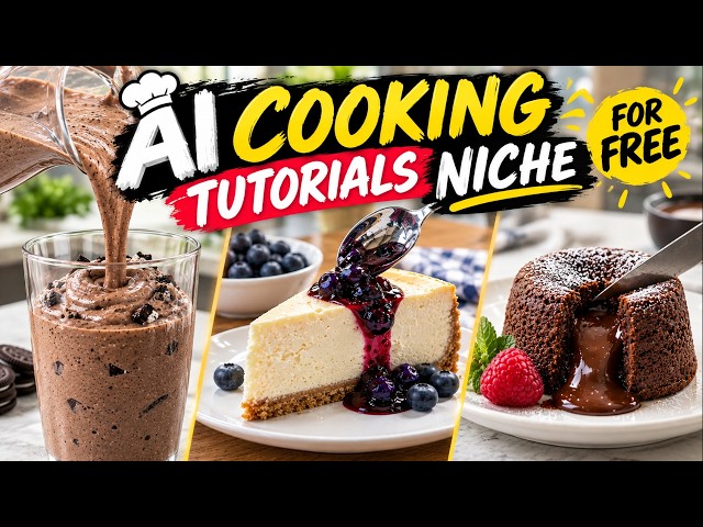 How to Create AI COOKING TUTORIAL Videos (FREE)