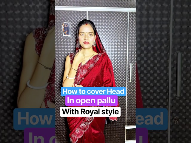 Free Pallu Saree Me Ser pr Pallu Kaise Rakhe | Easy Hack #sareeswag #handmadesaree #saree