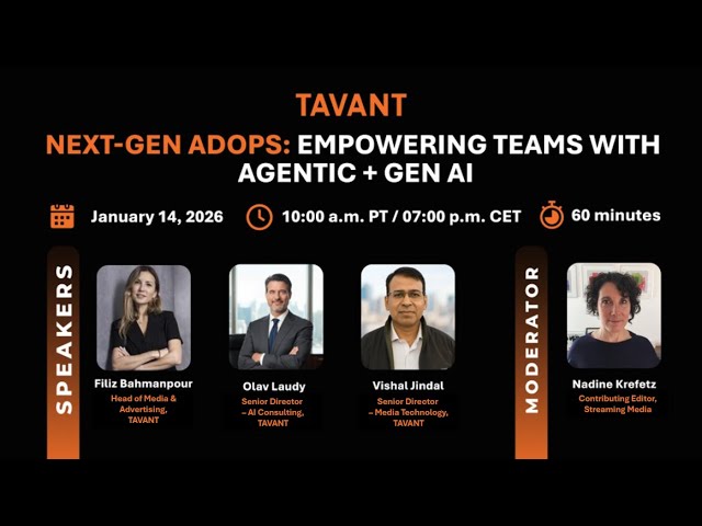 Next-Gen AdOps: Empowering Teams with Agentic + Gen AI |On-Demand Webinar recording