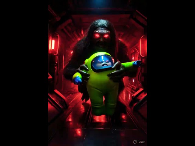 Among Us Horror Story 😨 | The Last Crewmate…  #gamestory #horror #aivideo