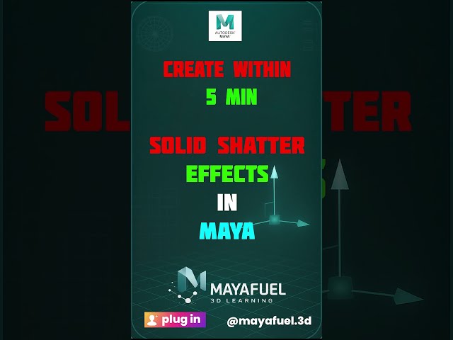 How to Shatter Any Object in Maya in 1 Minute 💥