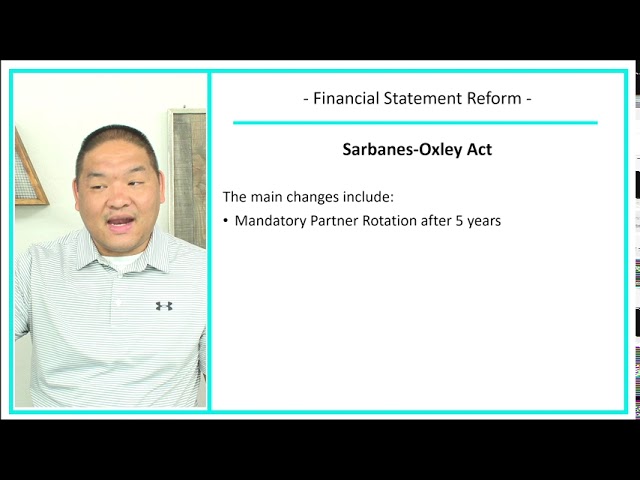 Intermediate Accounting - Lesson 1.6 - Financial Statement Reform