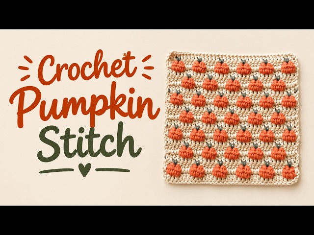 Crochet Pumpkin Stitch 🎃 Perfect for Halloween!