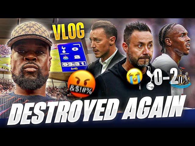 WE GOT DESTROYED AT HOME AGAIN 🤬 Tottenham 0-2 Newcastle EXPRESSIONS VLOG