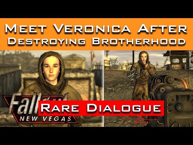 Fallout New Vegas - What Happens If You Meet Veronica AFTER Destroying the Brotherhood of Steel?
