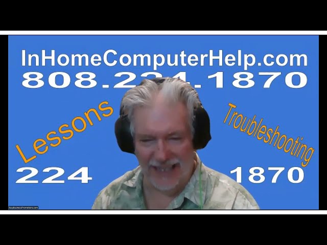 Google Docs Beginner Lesson 1 by Rick Kirkham of InHomeComputerHelp.com Honolulu HI and all of Oahu