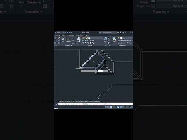 How To Make A 2D Roof Plan #autocad #houseplan