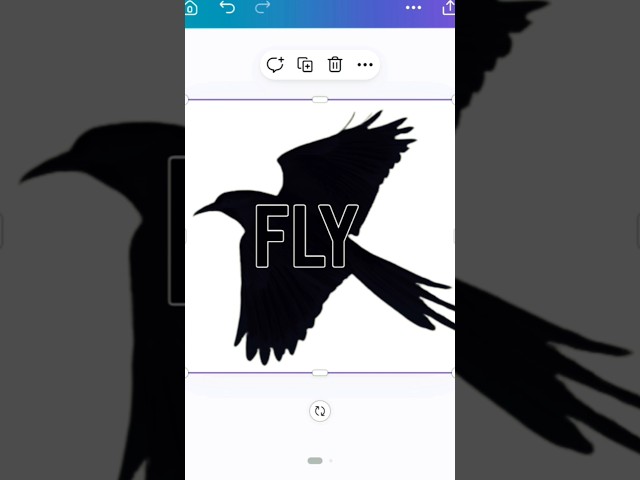 How to Design a "FLY" Bird Logo in Canva? | #shorts #canvadesign  #blendingcolors