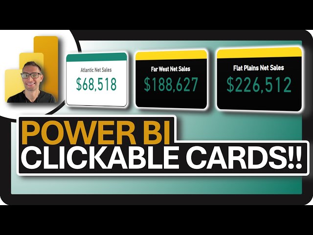 CLICKABLE CARDS!  Unveiling the Power BI Card Visual Secret!