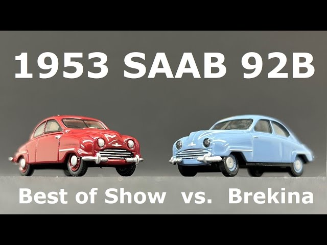 1953 SAAB 92B - Unboxing and Comparing Models from BoS and Brekina