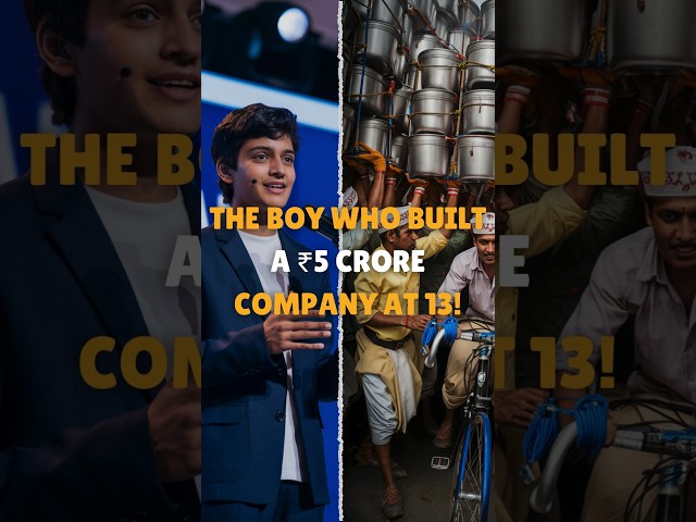 The Boy Who Built A ₹5 Crore Company At 13! #shorts #entrepreneurship #tilakmehta #papersnparcels