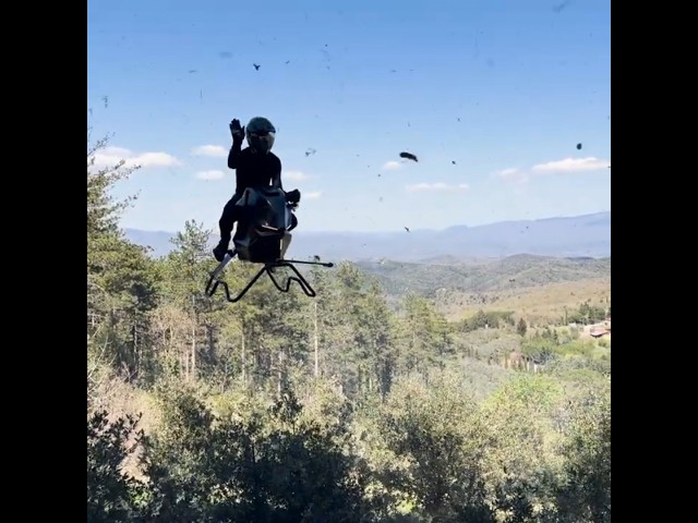 Real-world Speeder Bike teaser #starwars #jetpack #futuretech #hoverbike #ironman #gta