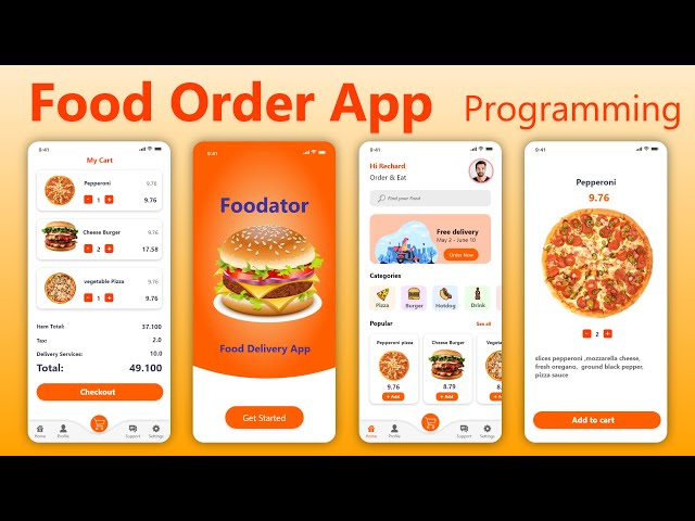 ✅ Food App Android Design - how to make food ordering app? android studio tutorial 🔥