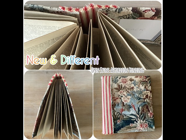 NEW & DIFFERENT / TUTORIAL Open Spine Accordion Binding 😍 / Let's make a Journal