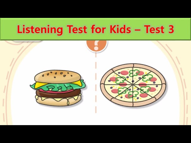 Listening Test for Kids | Test 3