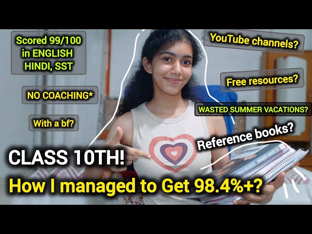 I scored 98%+ in class 10 boards! *without tuitions* notes attached #cbse #boards #boardsresult
