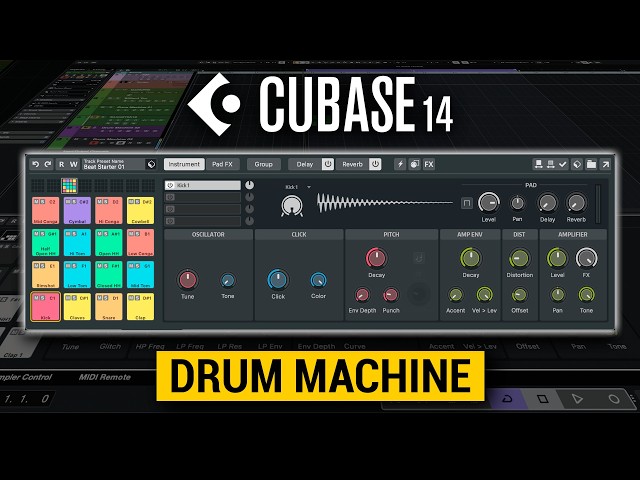 Drum Machine – Beats ex machina | New Features in Cubase 14
