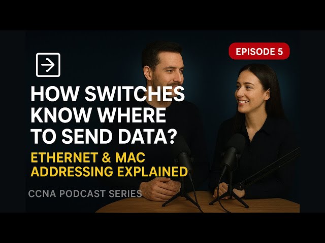 How Switches Know Where to Send Data? | Ethernet & MAC Addressing Explained | CCNA Podcast EP 5