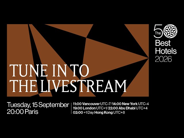 The 50 Best Hotels 2026 | Live Awards Ceremony in Paris