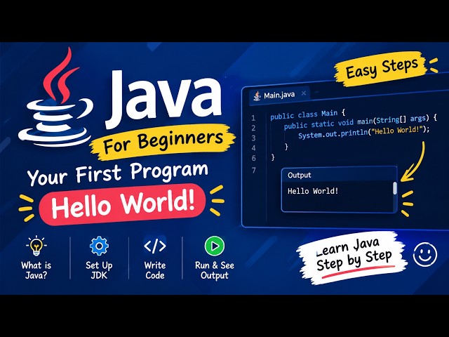 Java for Beginners 🚀 | Learn Java Step by Step | First Java Program