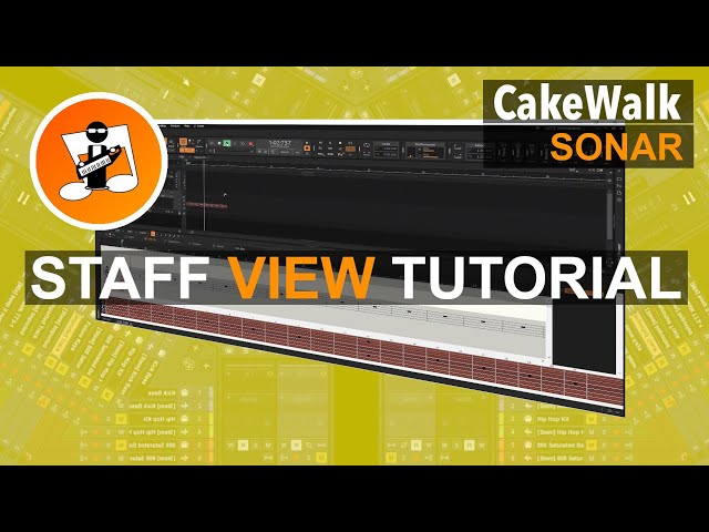 Cakewalk Sonar Staff, Guitar Fret, & Chord Tab Tutorial 