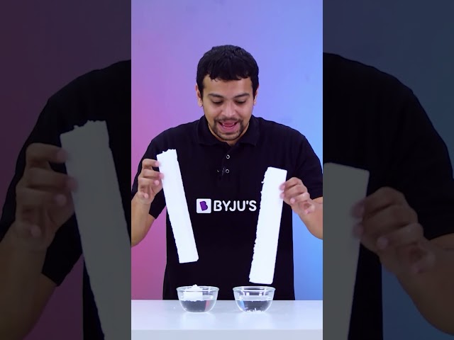 Insoluble Substances in Water #chemistry #science #shortexperiments #byjus #ytshorts