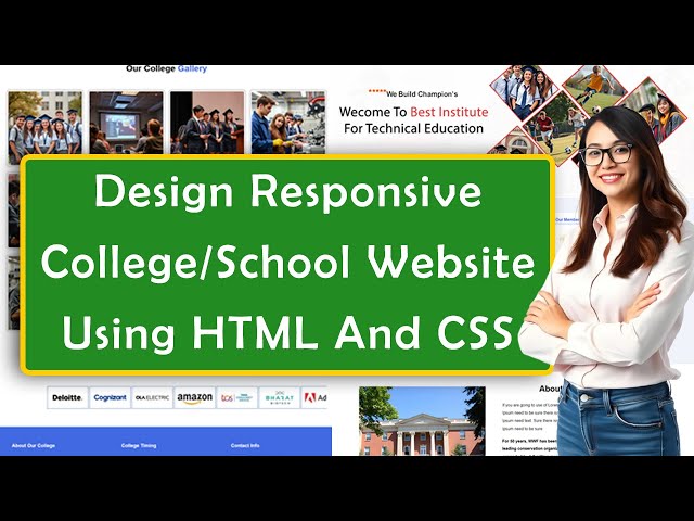 How To Create An School/College Website Using HTML And CSS In 2025